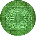thumbnail image 1 of Ahgly Company Indoor Round Medallion Green Traditional Area Rugs, 6' Round, 1 of 1