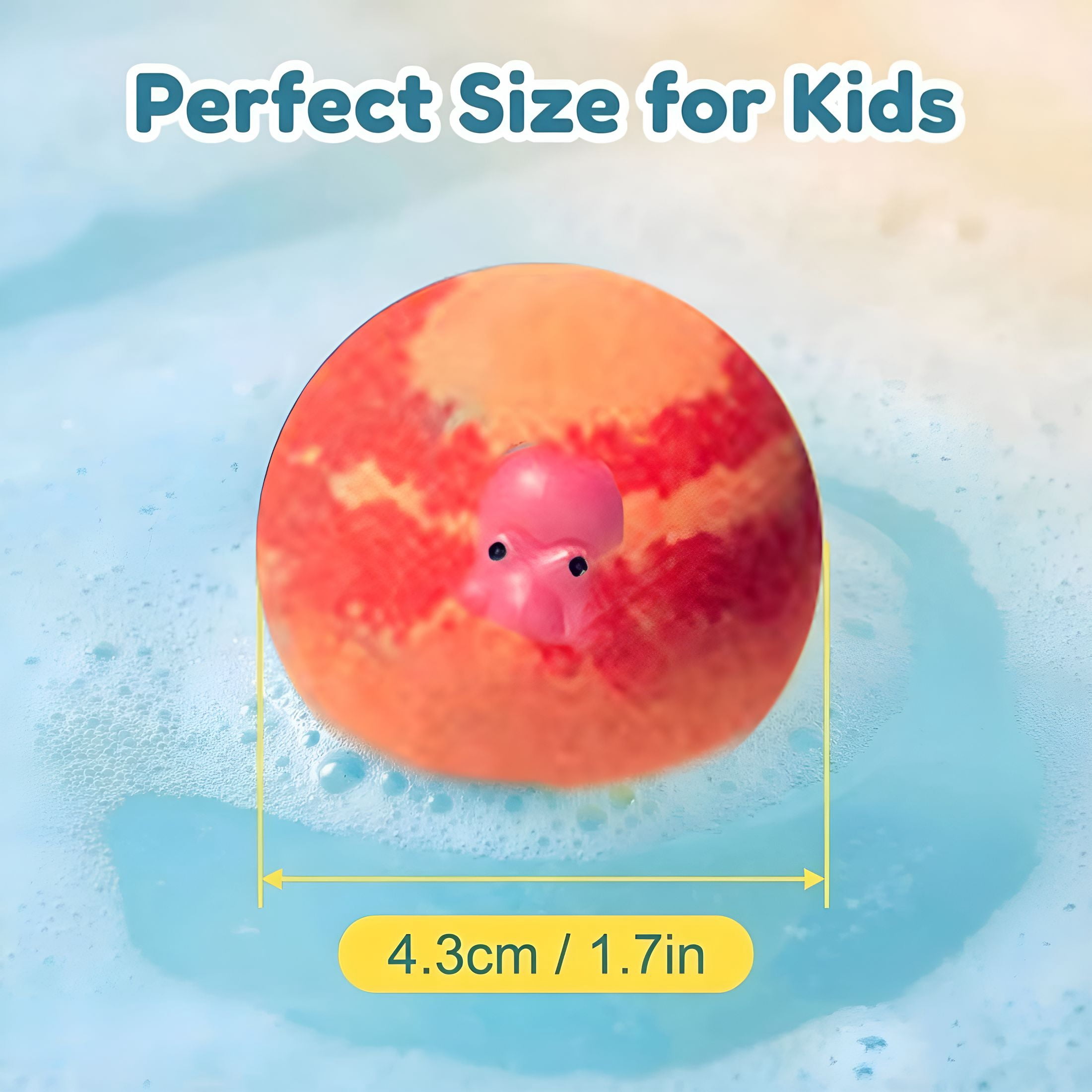 RAGUPEL Bath Bombs Gift,Splashy Rainbow Hatching Bubbly Buddies,Natural Bubble Treasure Gift Set with Mega Bubbles&Surprise Inside 12 Pcs Toys,Easter Basket Stuffer-Floral Fragrance