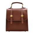 thumbnail image 1 of LinYooLi Vintage Womens Pu Leather Backpack Small Korean Style School Girl Backpack Fashion Designer Female Square Shopper Bag, 1 of 6