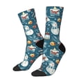 thumbnail image 1 of Fotbe Christmas Snowman Gift Calcetas Largas con Estampado para Hombre y Mujer – Calcetas de Compresión Transpirables y Elásticas, Viajar y Uso Diario Talla 5-11, 1 of 6