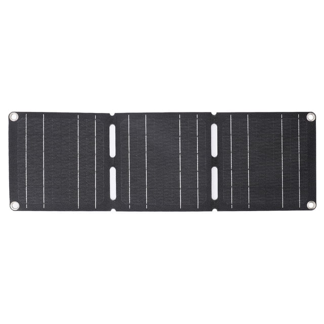 Panel solar plegable, panel solar portátil de 30 W IP68 Impermable 1 A 3 Cable de Conexión Compacto para exteriores