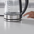 thumbnail image 3 of Hamilton Beach 1.7 L Double Wall Electric Kettle, Cordless Glass & Stainless-Steel Hot Water Boiler, 1500W, Model 40850, 3 of 5