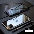 thumbnail image 3 of Magnetic Case For IPhone 14 13 12 11 Pro Max Xs Max Xr 7 8 Plus Mini, Magnetic Adsorption Double-Sided Screen Protector Clear Back Metal Bumper Phone Cases Cover, 3 of 5