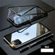 thumbnail image 3 of Magnetic Case For IPhone 14 13 12 11 Pro Max Xs Max Xr 7 8 Plus Mini, Magnetic Adsorption Double-Sided Screen Protector Clear Back Metal Bumper Phone Cases Cover, 3 of 4