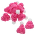 thumbnail image 6 of LOLIPPYY 10PCS Handmade Knitted Small Santa Claus Christmas Hats Headdress Party Favors Accessories (Rosy), 6 of 7
