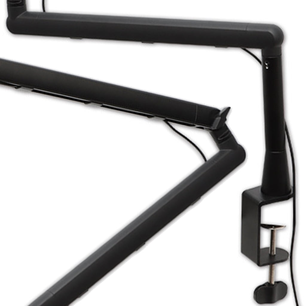 PatungKu Microphone Cantilever Stand Mic Boom Vibration Proof Aluminum Frame 360 Degree Rotate For Content Creators Musicians
