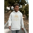 thumbnail image 2 of Le Soleil Radiance - Vintage Sun Emoji Graphic Youth's Hoodie, 2 of 4