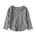 thumbnail image 2 of Ynynloco Kids Boys Long Sleeve Crewneck T-Shirts Tee Tops Fall Fashion Shirt Tops 5-14 Years, 2 of 9