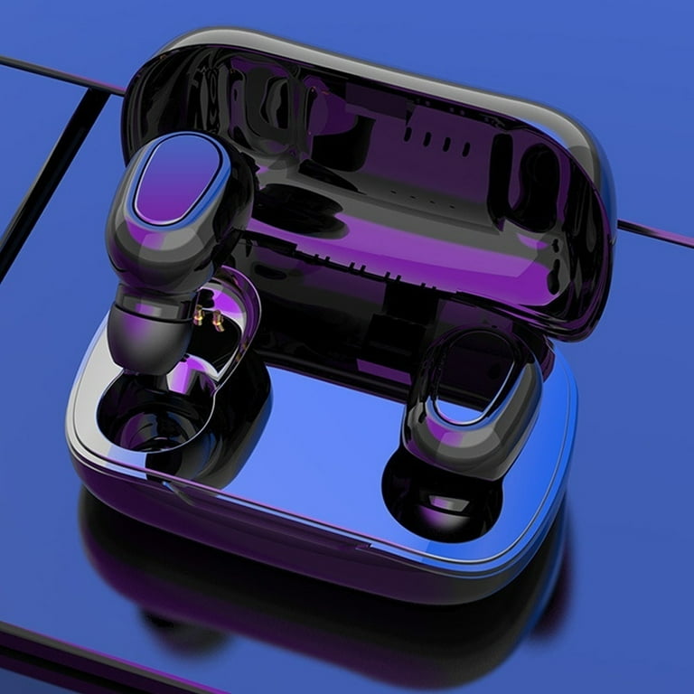 Pluokvzr Bluetooth 5.0 Headset TWS Wireless Earphones Stereo Mini Earbuds Headphones with Charging Box for Stanley Cup
