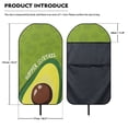 thumbnail image 7 of Uourmeti Front Seat Cover Machine Washable Microfiber, Compatible with Van Truck Seat, for Cars Trucks SUVs, Avocado Summer Cocktail, 7 of 7