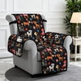 thumbnail image 4 of SCRAWLGOD Dog Floral Print Recliner Chair Cover Breathable Anti Dust Furniture Protector Non Slip Recliner Cover with Elastic Straps, 4 of 7