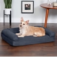 thumbnail image 3 of Furhaven Cama ortopédica para perros medianos y pequeños con refuerzos extraíbles y funda lavable, para perros de hasta 35 libras - Sofá acolchado - Gris hierro, mediano, 3 of 5