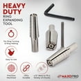 thumbnail image 2 of Expanding Ring Mandrel with Hex Allen Key – Large Premium Stainless Steel Expanding Lathe Mandrel – Heavy Duty Ring Shaper Tool for Ring Turning and Ring Making - Ring Sizes(11-14) - by MaxoPro, 2 of 7