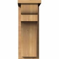 thumbnail image 2 of 7 1/2"W x 12"D x 20"H Yorktown Smooth Corbel w/Backplate, Western Red Cedar, 2 of 9