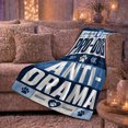 thumbnail image 6 of Pro-Dog Anti-Drama Rustic Wood Plank Humor, Playful Pet Portrait Pattern, Warm Flannel Blanket for Living Room and Reading Nook, Dog Lovers Father's Day Gift, Pet Lover Home Decor, 6 of 9