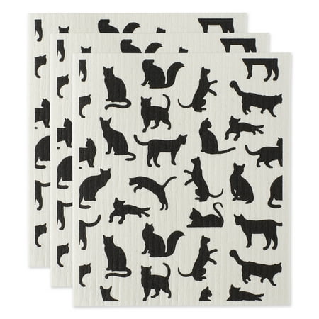 

Cats Swedish Dishcloth 3 Piece