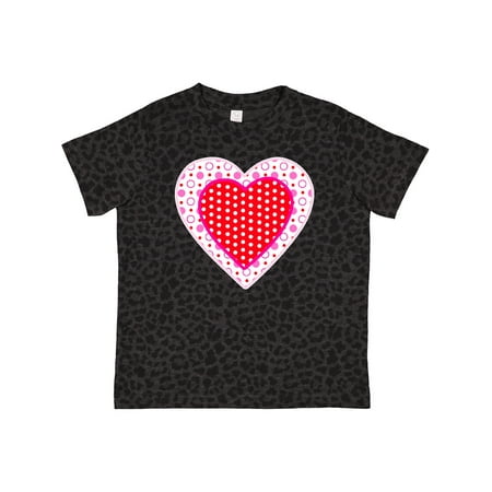 

Inktastic Valentine Red Heart with Dots Gift Toddler Boy or Toddler Girl T-Shirt