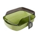 thumbnail image 3 of Caja de arena para gatos con protector de rociado alto, suministros para cama desmontable para gatos, antisalpicaduras semi Verde, 3 of 9