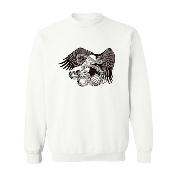 Eagle Battling A Snake Sweatshirt Men -Image by Shutterstock, Male Large