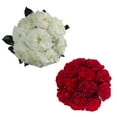 thumbnail image 2 of Garden Roses 36 Stems of White & Red Farm Direct Fresh Cut Flowers by Bloomingmore, 2 of 7