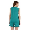 thumbnail image 3 of Inkmeso Solid Nightwear Shorts Set For Women Sleeveless Tank Top & Shorts 2Pcs Jersey sleepwear, 3 of 7