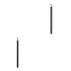 thumbnail image 1 of Seitruly Pluma profesional para cejas Lápices de colores de larga duración Sombra de ojos multicolor Herramienta de pincel cosmético Aplicación Negro 2piezas Seitruly  CBP495044, 1 of 6