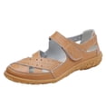 thumbnail image 2 of Norvail Womens Closed Toe Low Wedge Hollow Out Breathable Sandals, Wide Foot Sandals for Women Dressy, Comfortable Summer Casual Slippers for Beach Vacation Walking, 2 of 3