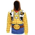 thumbnail image 3 of Disney Pixar Toy Story Men's I Am Woody The Cowboy Sheriff Costume Adult Sweatshirt Zip Hoodie, 3 of 6