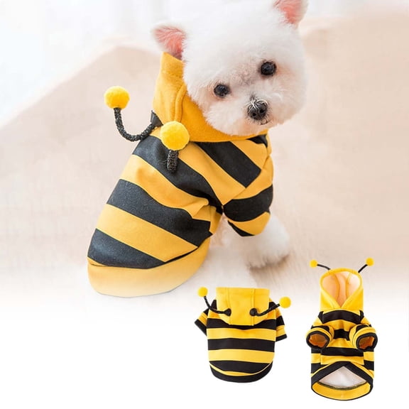 Pet Clothes Hooded Warm Funny Outfits for Small Medium Dogs and Cats Holiday Wardrobe