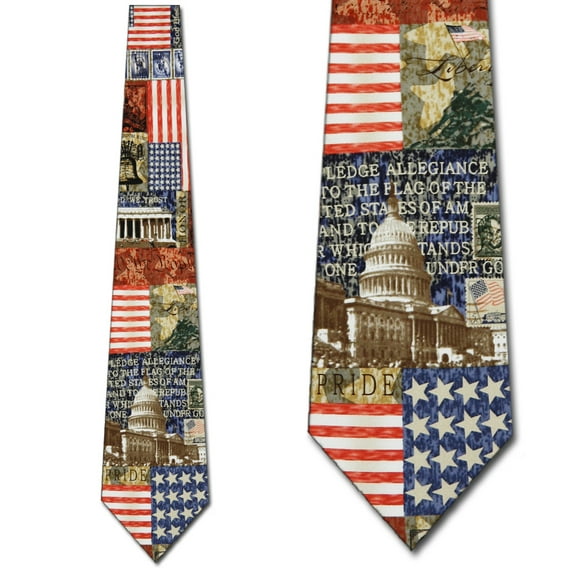 In God we Trust American Flag Necktie Mens Tie by