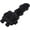 Black, variant on MK2 Helmet Counterweight Pouch Helmet Battery Pouch Nylon Case