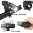 thumbnail image 2 of LED Bike Lights Set, USB Rechargeable Bicycle Cycling Headlight Bicycle Front Light Mountain Bike Light LED Flashlight with 4 Modes, 2 of 7