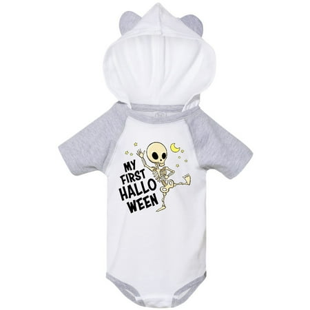 

Inktastic My 1st Halloween with Dancing Skeleton Gift Baby Boy or Baby Girl Bodysuit