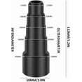 thumbnail image 2 of 2 Pcs Universal Vacuum Hose Reducer Hose Adaptor Kit, Vacuum Cleaner Power Tool for Dust Extraction Vacuum Cleaner Conversion,5-Layer Vacuum Hose Connector 23/30/34/42/50mm, 2 of 7