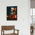 thumbnail image 4 of ONETECH zuanart Fall Canvas Wall Art Prints, Wall Painting For Living Room Bedroom Home Decor, Day Of The Skeleton In Flowers On A Table With Orang Gifts 12x16in, 4 of 4