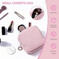thumbnail image 4 of LZLINGMEI 1PC Corduroy Sanitary Napkin Storage Bag,Menstrual Pad Bag Tampon Holder for Purse(Pink), 4 of 13