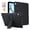Black, variant on Case for iPad Air 13-inch 2026/2025/2024, PU Leather Back Cover with Flexible TPU Frame, Built-in Adjustable Kickstand, Lightweight Protective Case, Slim Portable Fashion Design, Pink