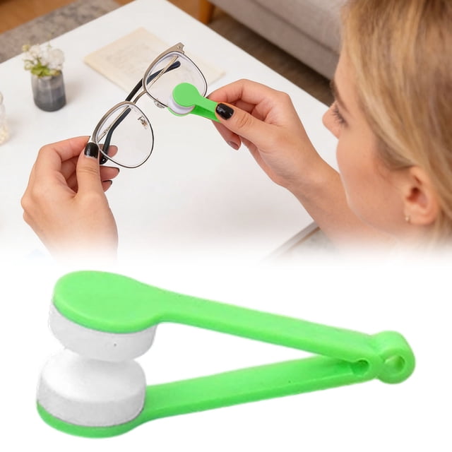Lens Cleaning Pliers Microfiber Glasses Cleaning Portable And Reusable Cleaning With Soft Brush Suitable For Glasses And All Types Of Lens