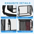 thumbnail image 4 of Bolsa transparente Busuw para eventos en estadios, 30 x 30 x 15 cm (negra), 4 of 6