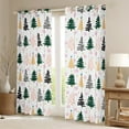 thumbnail image 2 of Feelyou Cartoon Xmas Tree Black Out Curtains for Kid, Merry Christmas Curtains Pack of 2 (42x63 Each), Snowflake Print Bedroom Curtains, Window Curtains Home Decor, 2 of 6