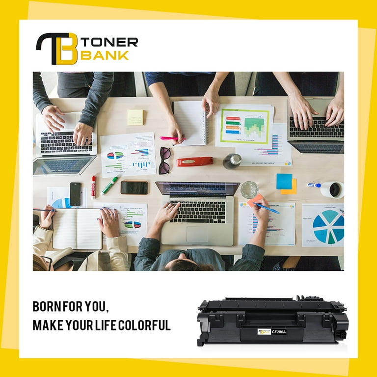 Toner Bank Compatible 80A Laserjet Toner Cartridge Black CF280A For HP 80A 80X CF280A CF280X LaserJet Pro 400 M401a M401d M401n M401dn M401dne M401dw MFP M425dn M425dw Printer Ink (Black 3-Pack