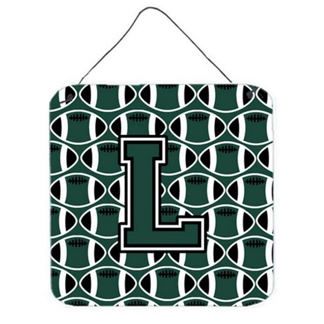 Lettre L Football Vert & Blanc Mur Ou Porte Suspendus Imprimés