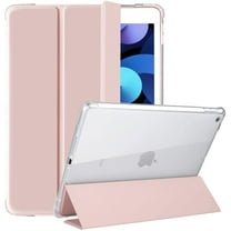 Mazepoly Protective Cover  Compatible for Apple iPad 10.2 inch 9th/8th/7th Generation 2021/2020/2019 Case with Apple Pencil Holder, Pink