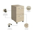 thumbnail image 3 of Studio C 2 Drawer Mobile File Cabinet in Natural Elm - Engineered Wood, 3 of 10
