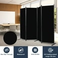 thumbnail image 3 of Room Divider Folding Privacy Sceens 4 Panel Partition Room Dividers 88'' Room Divider Wall Screen, Upgrade (Wider Feet) Portable Temporary Wall for Room Separation Wall Divider for Room Office School, 3 of 6