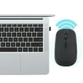 thumbnail image 4 of Ratón inalámbrico USB ultrafino de 2,4 G y 1200 DPI con posicionamiento óptico ergonómico para portátil, color negro, 4 of 13