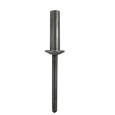

X 1/4 Aluminum Closed END Rivet with Steel Mandrel Dome Head Plain Finish .126-.250 Grip Range Plain Finish (Pack of 100)