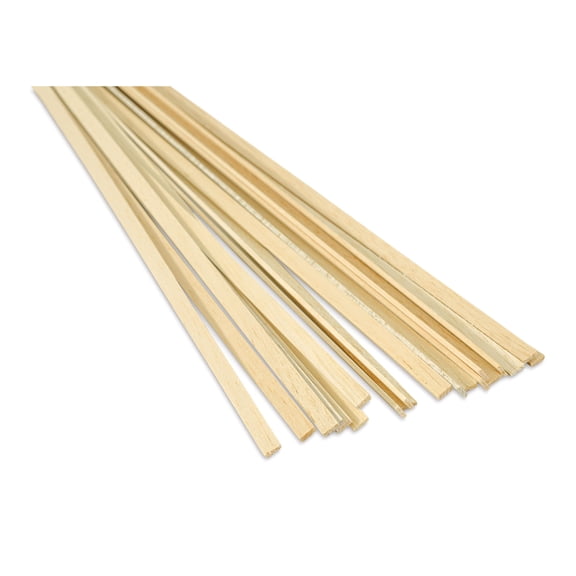 Bud Nosen Balsa Wood Sticks - 3/32" x 3/8" x 36", Pkg of 20