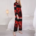 thumbnail image 4 of Lsque The Binding of Isaac Pattern Long Sleeve Pajama Set for Women - Soft 2-Piece Sleepwear and Loungewear Set with Pockets, Comfy Nightwear, 4 of 8