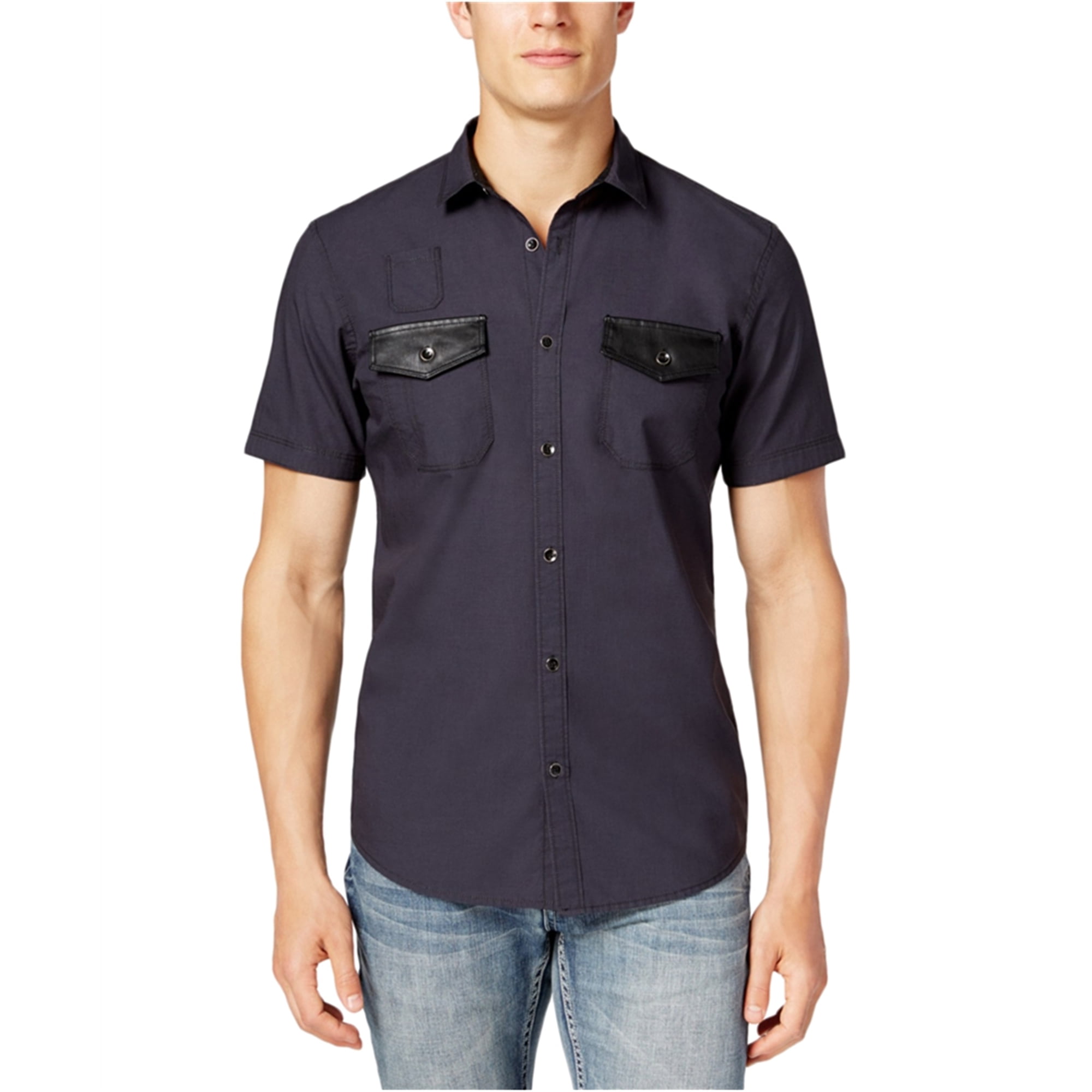 INC International Concepts - I-N-C Mens Multi-Pocket Button Up Shirt ...